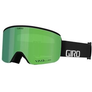 Giro Axis Lunettes de Neige Mixte, Noir Wordmark Viv Emerald/Vivid Infrarouge, Cadre Moyen - Publicité