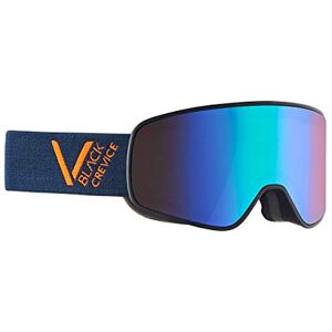 Black Crevice Lunettes de Ski Schladming Double écran Revêtement Anti-buée Protection UV400 (Bleu Marine/Orange/Vert, L (Tour de tête 58-61 cm) - Publicité