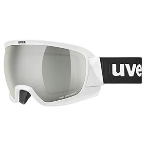 uvex Contest Cv Masque de Ski pour Hommes et Femmes à Contraste Élevé Vision Sans Distorsion White Matt/Silver-Green One Size - Publicité