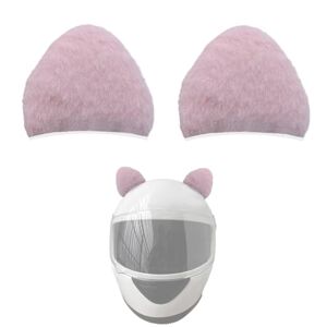 KORKUS Lot de 2 oreilles de chat en peluche pour casque de ski, moto, snowboard, décoration de casque Rose - Publicité