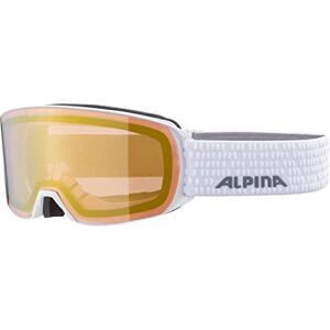 ALPINA Unisexe Adultes, NAKISKA QV Lunettes de ski, white, One Size - Publicité