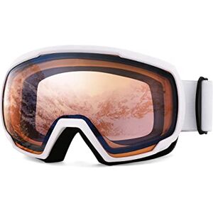 FEISEDY Lunettes de ski pour homme et femme Anti-buée Protection UV Lunettes de neige Lunettes de snowboard Lunettes de sport d'hiver Pour le ski et le vélo Design OTG B2960 - Publicité