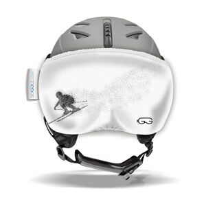 Soggle Vizor Visière de protection pour casque de ski Vizor Black & White Racer - Publicité