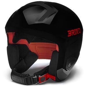 Briko Helmet Adulte Unisexe, Shiny Black-Orange, XL - Publicité