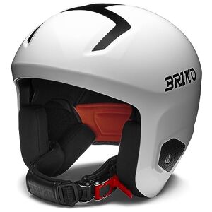 Briko Helmet Adulte Unisexe, Blanc Brillant-Noir, XXL - Publicité