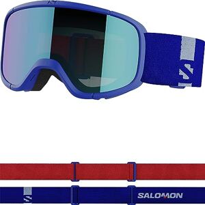 SALOMON Lumi Masque de Ski Unisexe pour Enfant, Champ de Vision Élargi, Idéal pour le Ski et le Snowboard, Bleu, Taille Unique - Publicité