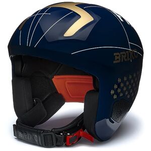 Briko Helmet Adulte Unisexe, Shiny TANGAROA Blue-Gold-White, XXL - Publicité