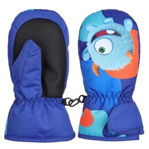 FAYHIJUN Gants de Ski Enfants Gants Chaud Hiver pour Garçon Fille Coupe-Vent Neige Snowboard Vélo Équitation Sport 1-9 Ans (S（Age1-3）, Blue) - Publicité