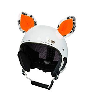 Crazy Ears CrazyEares Oreilles de chat Tigre Lux Grenouille, oreilles de ski pour casque de ski, casque de moto, casque de vélo et bien plus encore, CrazyEars:Chat orange fluo - Publicité