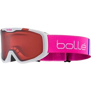 Bollé ROCKET Masque de Ski Junior, White & Pink Matte Vermillon Cat 2, Masque de Ski Enfants - Publicité