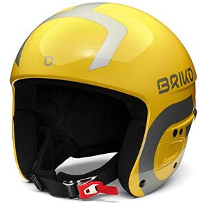 Briko (ZIOIO) Vulcano FIS 6.8, Helmet Unisexe Adulte, Shiny Yellow-Silve, M - Publicité