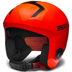 Briko Helmet Adulte Unisexe, Shiny Orange Fluo-Black, XL - Publicité