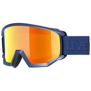 Uvex Masque de ski athlétique CV pour adulte Contraste Bleu marine mat/orange/vert Taille unique - Publicité