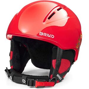 Briko Kodiakino Casque de Ski/Snow Jeunesse Unisexe, Shiny Chaos Red Tiger, 48-52 cm - Publicité