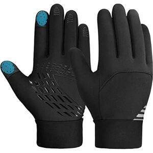 OOPOR Gants d'hiver Chaud Ecran Tactile Enfant Gants de Cyclisme Antidérapants Anti Froid Coupe-Vent Mitain De Sport d'hiver Noir pour Garcons Filles Velo VTT Moto Conduite Ski Neig Ado Cadeau - Publicité