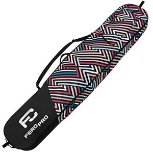 Ferocity Sac de Snowboard Premium Ski Bagpack 170 cm avec Poche Zippée et Bandoulière Équipement de Sports d'hiver Couleur Zig Zag Pastel [051] - Publicité