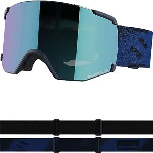 SALOMON S/View Masque de Ski Unisexe, Champ de Vision Élargi, Idéal pour le Ski et le Snowboard, Bleu, Taille Unique - Publicité