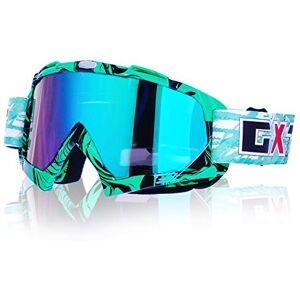 OeyeO Lunettes de Motocross,Lunettes de Cyclisme hors Route Anti vent poussière UV équitation Cyclisme ski Lunettes de Plein air Lunettes pour les jeunes adultes(Monture orange + lentille colorée) - Publicité