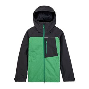 Burton Homme Lodgepole Veste de snowboard, True Black/Clover Green, S EU - Publicité