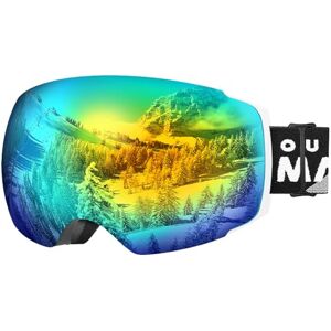 OutdoorMaster Masque de Ski Pro Lunettes de Ski Frameless, Lentille Interchangeable 100% Protection UV400 Masques de Snowboard pour Hommes & Femme,Garçons et Filles - Publicité