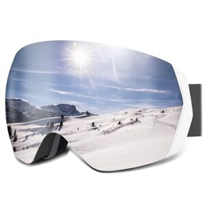 Carfia Lunettes de Ski pour Femme Homme Masque de Ski 100% UV400 Protection Lunettes de Snowboard Anti Brouillard - Publicité