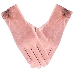 ZYFC 1 paire de gants d'hiver chauds pour femme Pour écran tactile Pour l'hiver en plein air En daim souple Pour la conduite, la course, le ski, le cyclisme, le camping - Publicité