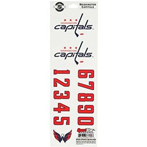 NHL Sportstar Team Washington Capitals Lot d'autocollants pour casque Noir - Publicité