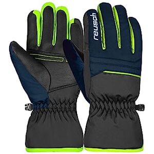 Reusch Unisexe Jeunesse Alan Junior Gants Chauds pour Enfant Coupe-Vent Extra Respirant, Noir, Bleu, Vert, 5 - Publicité