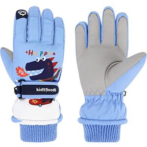 QKURT Gants de Neige Coupe-Vent d'hiver, Gants d'isolation Thermique Filles Garçons Gants de Temps Froid Gants de Ski pour Enfants de 6 à 12 Ans Luge Snowboard Patinage Cyclisme Course à Pied - Publicité