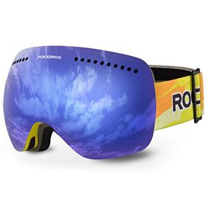 ROCKBROS Lunettes de Ski Lunettes de Neige Dual lentille Lunettes de Ski Snowboard magnétique sphérique antibuée pour Adulte - Publicité