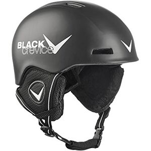 BLACK CREVICE Casque de ski pour enfants Stubai I Casque au design sportif en différentes couleurs I Casque de ski anti-chocs pour filles & garçons I Casque de ski respirant I Taille ajustable (48-52, Noir) - Publicité