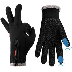 Lzfitpot Gants Hiver Chaud Tactile Sport Anti-dérapant pour Hommes et Femmes jusqu'à -40 Gants pour Femmes Écran Tactile Gants de Cyclisme Chaud Gants de Ski imperméables (S) - Publicité