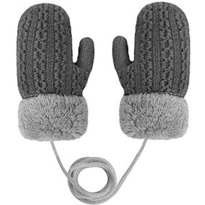 FakeFace Mignon Gants et Moufles Enfant Hiver Épaissir Chaud Gants Moufles Ski Jouer Neige pour Enfants 1-3 ans Design Renard Gants Hiver en Laine Gant Chaud Double Couche (Gris 1) - Publicité