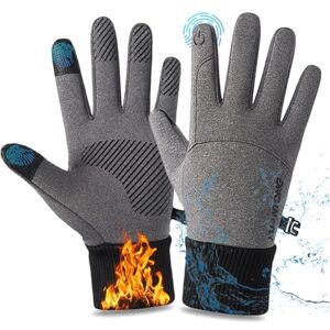 Aipwerer Gants Hiver Homme, Gants Doublure Chauffants,Gants Moto Hiver Chauds À Ecran Tactile pour Hommes,Femmes Gants Antidérapants Impermeable Coupe-Vent Gants, pour Vélo Moto Ski Snowboard Course - Publicité