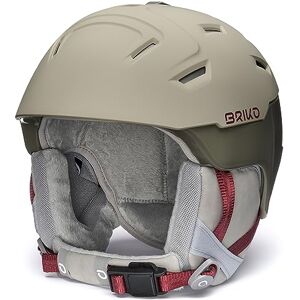 Briko Helmet pour Femmes, Matt Nomad Beige – Shiny Clay Creek Green – Tawny Port Plum, M/L - Publicité