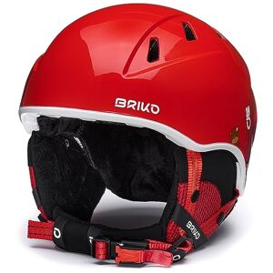 Briko , Helmet Unisexe pour Enfant, Shiny Monza Red-White-Animal, SM - Publicité