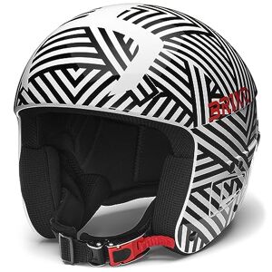 Briko Helmet Adulte Unisexe, Shiny Black – White – Red Alizarin Crimson, 60 - Publicité