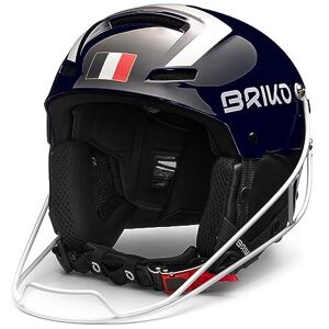 Briko Helmet Adulte Unisexe, Shiny Tangaroa Blue – White, 58 - Publicité