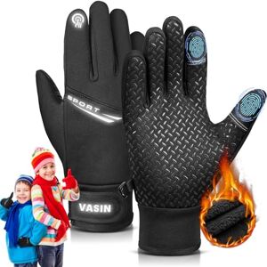 VASIN Gants d'hiver Chaud Ecran Tactile, Gants Doublure Chauffants,Gants Thermiques d'hiver Imperméables pour Coupe-Vent Antidérapant Idéal pour Vélo Exercice Sport Running Ski Snowboard - Publicité