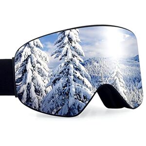 Dizokizo Lunettes de Ski Goggles Masque Snowboard Lunettes Motocross Masque pour Homme Femme Lentille Antibuée - Publicité