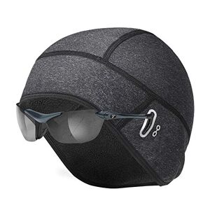 Amzkoi Bonnet de Cyclisme, Bonnet sous Casque Calotte de Cyclisme Bonnet Running d'hiver, Bonnet Extensible en Polaire Thermique Coupe-Vent, Adapté à la Course, Vélo, Ski, Moto, Randonnée, Extérieur - Publicité