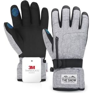 TOUTBIEN Gants de Ski, Gants Chauds d'hiver à Écran Tactile pour Homme et Femme Neige Imperméable Vent Respirant Antidérapant Poignet Réglable pour Ski Snowboard Cyclisme Moto Randonnée - Publicité