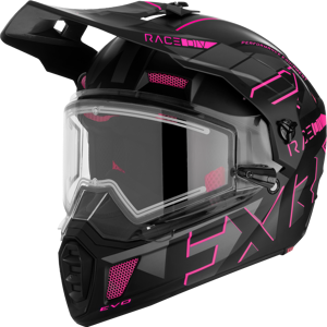 Casque Cross FXR Clutch X Evo E Shield Rose Électrique - - Publicité