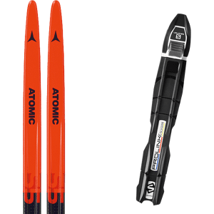 Pack ski de fond skating Atomic Redster S5 Junior 24 + Fixations Enfant Rouge / Noir taille 144 2024 Blanc / Vert 180 Mixte - Publicité