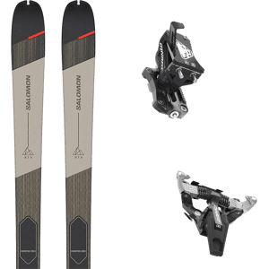 Pack ski randonnée polyvalent Salomon Mtn 80 Carbon 24 + Fixations Homme Gris / Noir / Beige taille 158 2024 Gris / Noir / Vert 164 Homme - Publicité