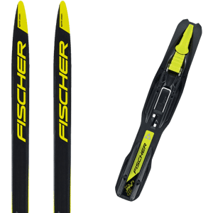 Pack ski de fond classique Fischer Sprint Crown Jr 21 + Fixations Enfant Noir / Jaune taille 150 2021 Noir / Jaune 120 Enfant - Publicité