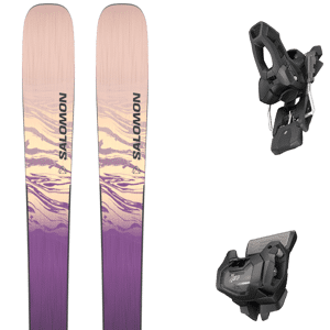 Pack ski all mountain Salomon Stance W 94 Blk/purple Magic/maple Sugar 24 + Fixations Femme Beige / Noir / Violet taille 168 2024 Gris / Noir / Orange 185 Homme - Publicité