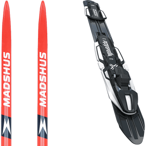 Pack ski de fond skating Madshus Redline Skate F2 24 + Fixations Mixte Rouge / Noir / Blanc taille 187 2024 Bleu / Multicolore 162 Femme