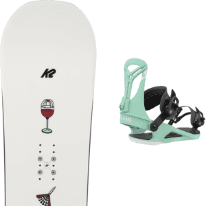 Pack snowboard freestyle K2 Spellcaster 24 + Fixations Femme Blanc taille 149 2024 Blanc 144 Femme - Publicité