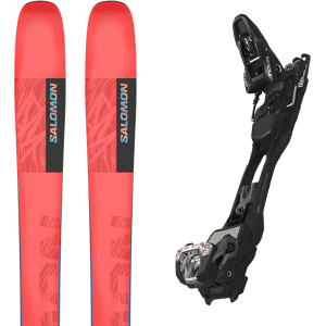 Pack ski freerando Salomon Qst Stella 106 Neon Melon/chive Boss/past Neon Blue 24 + Fixations Femme Rouge taille 165 2024 Gris / Noir / Bleu 188 Homme - Publicité